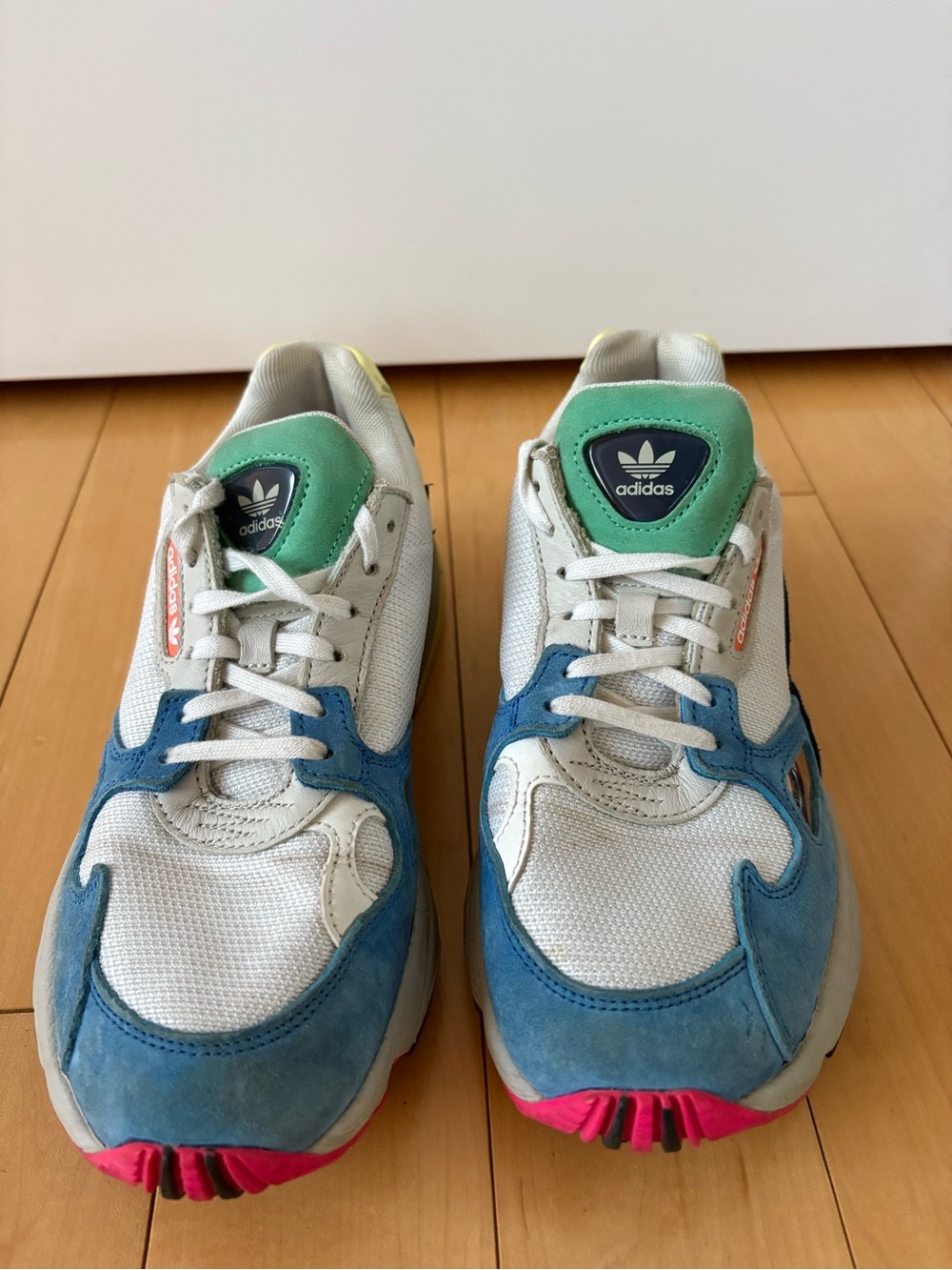 Adidas Falcon Multi-Color Sneakers Retro Look Chunky Dad Runner Size 6 Women’s